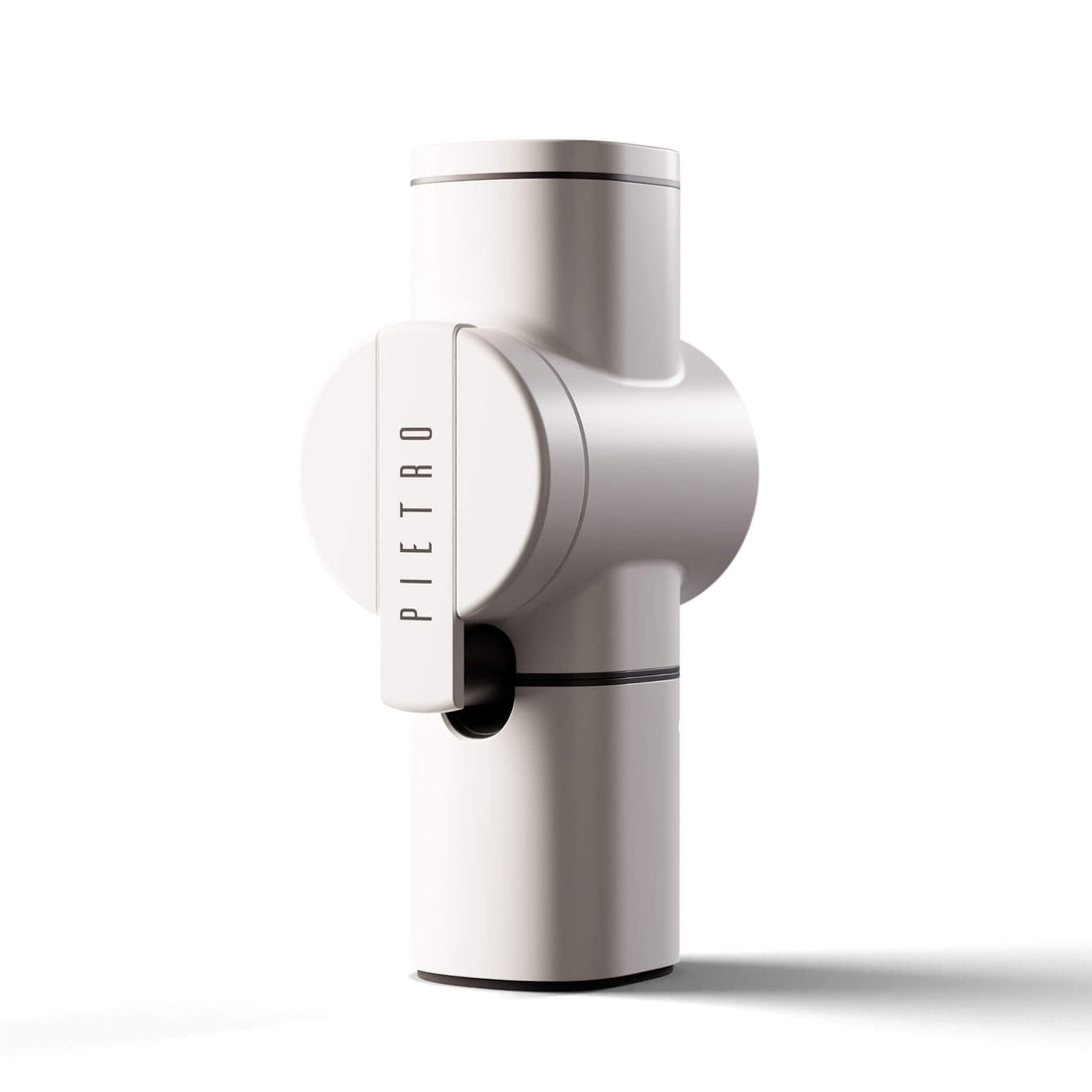 white Pietro handheld coffee grinder