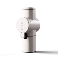 white Pietro handheld coffee grinder