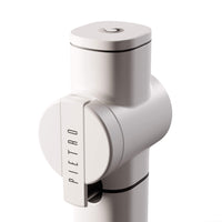 white Pietro handheld coffee grinder