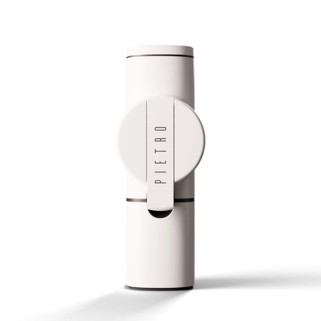 white Pietro handheld coffee grinder