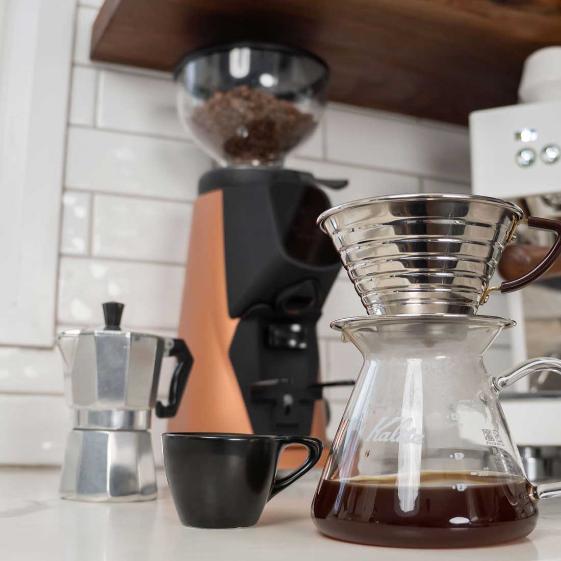 AllGround Sense Home Coffee Grinder - Copper w/ Black – Fiorenzato USA