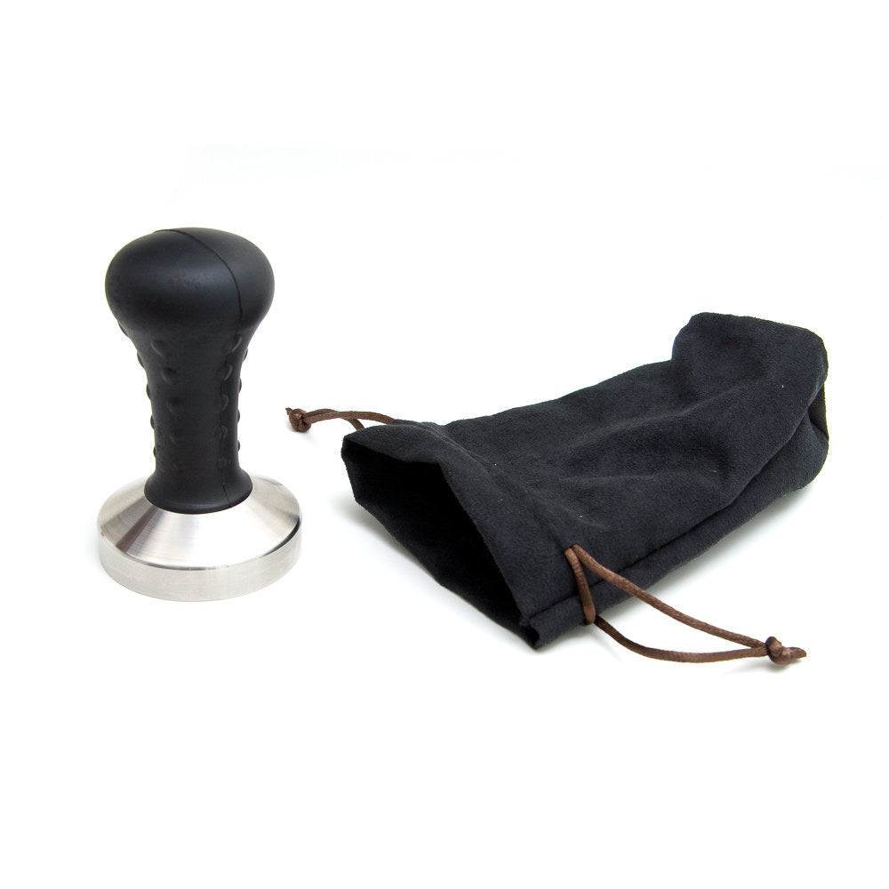57mm flat tamper with textured handle