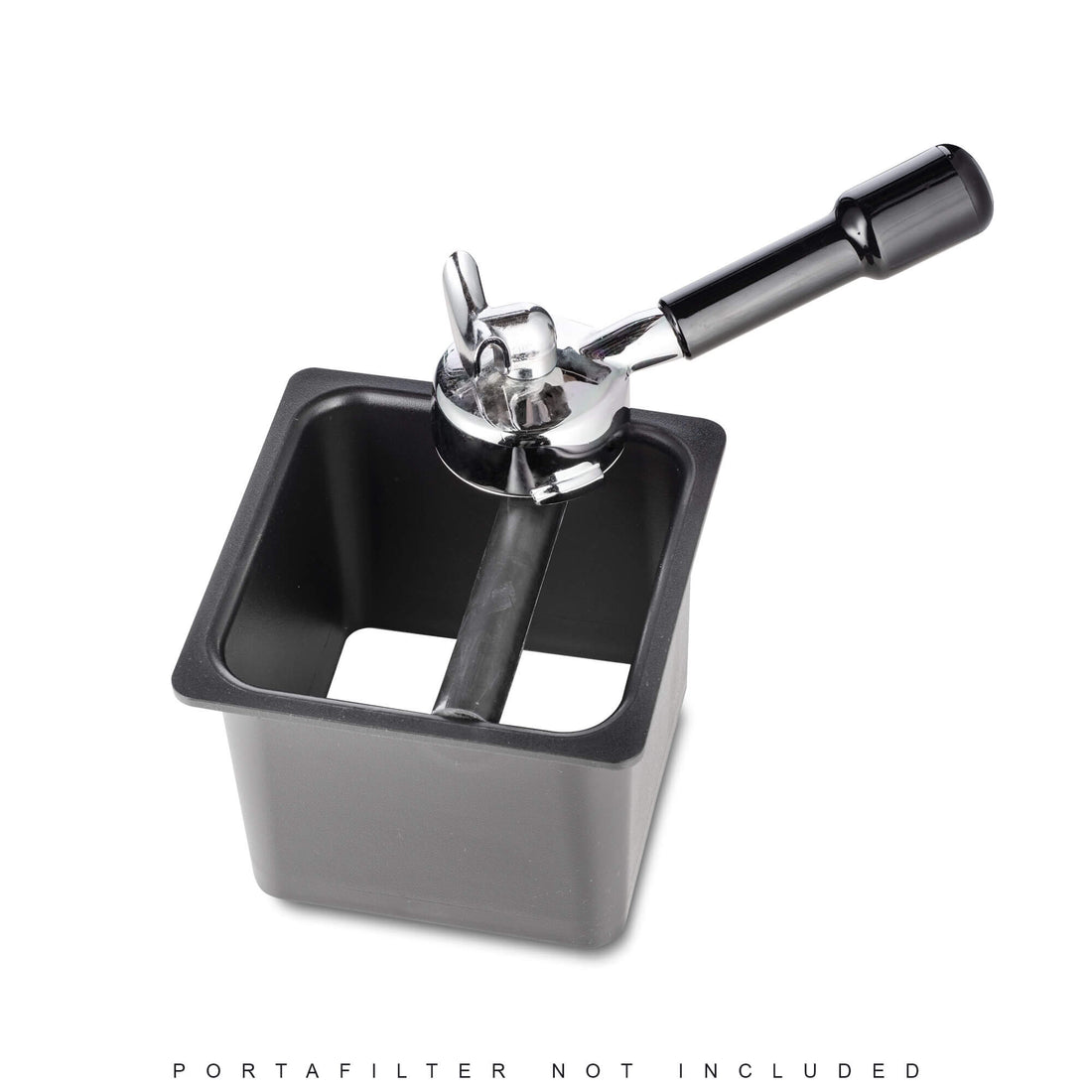barista basics open bottom square knockbox