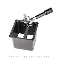 barista basics open bottom square knockbox