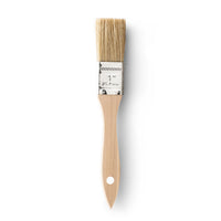 1 inch flat brush with natural bristles