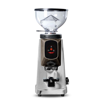 allground classic grinder bright silver with oak