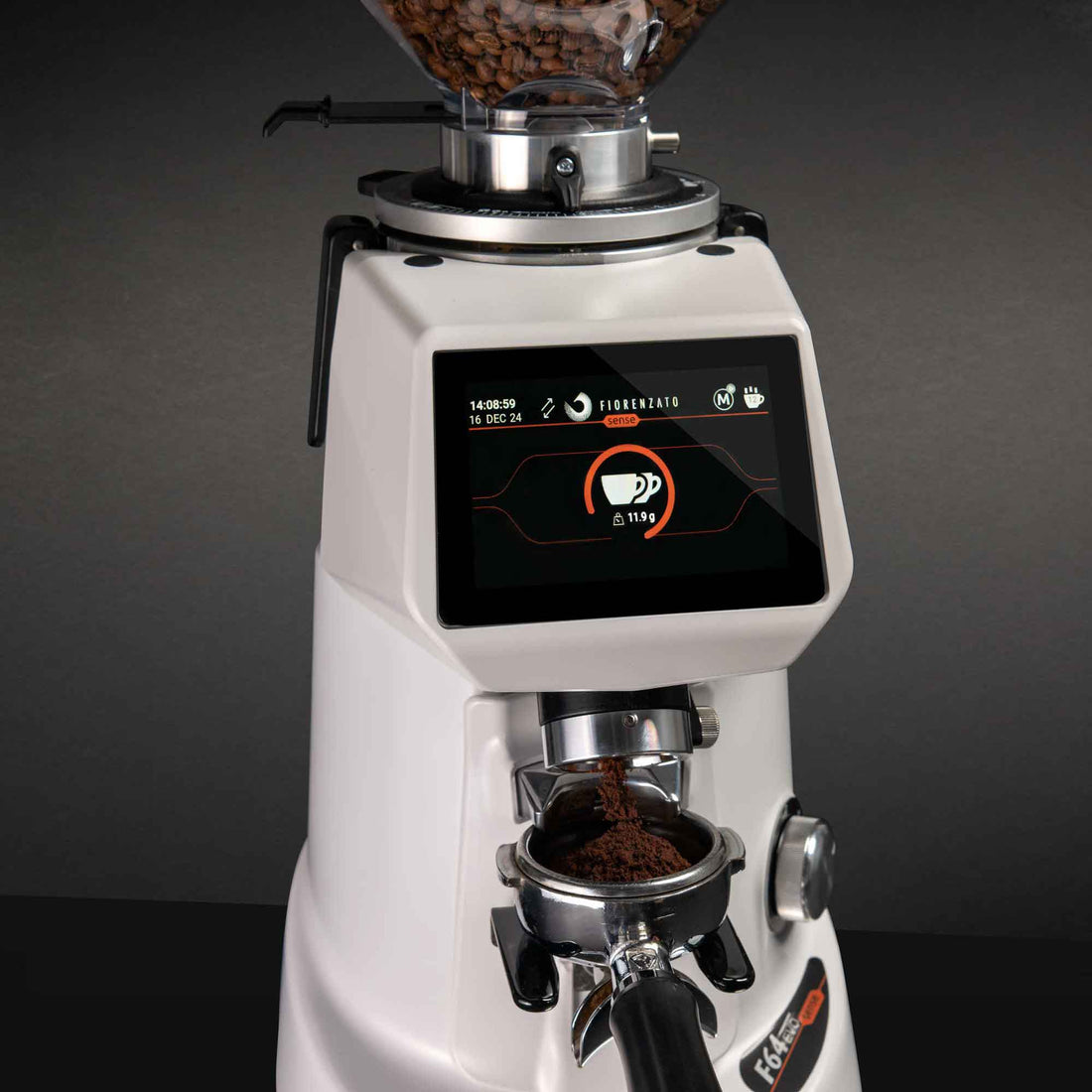 F64 EVO PRO SENSE On Demand GBW Espresso Grinder - Arctic White