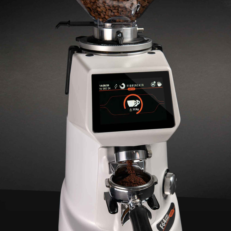 F64 EVO PRO SENSE On Demand GBW Espresso Grinder - Arctic White