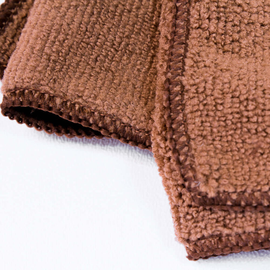 barista basics microfiber bar cloth brown