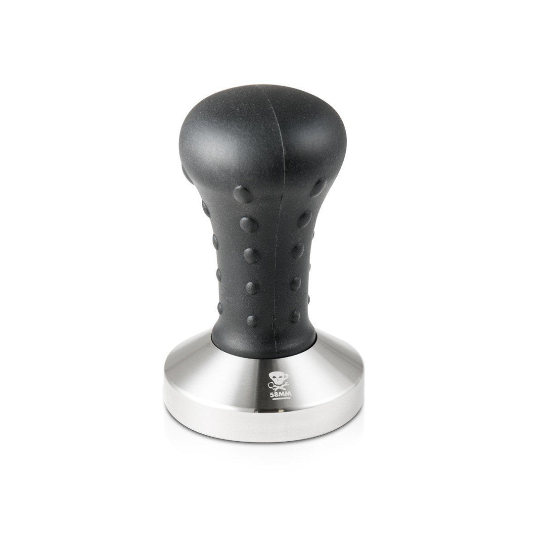 58mm flat tamper with textured handle